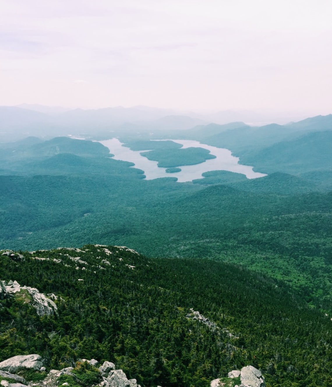 Lake Placid from the ridge, Adirondacks